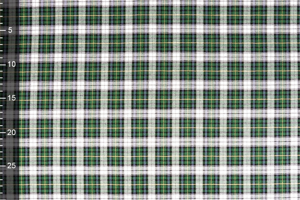 Premium Flannel - green checked 120 g/m²