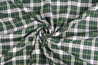 Premium Flannel - green plaid 120 g/m²