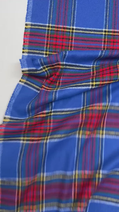 Italian Checked Tweed Fabric 290 g/m²