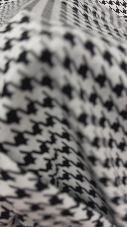 100% Viscose Fabric, Houndstooth Pattern 100 g/m²