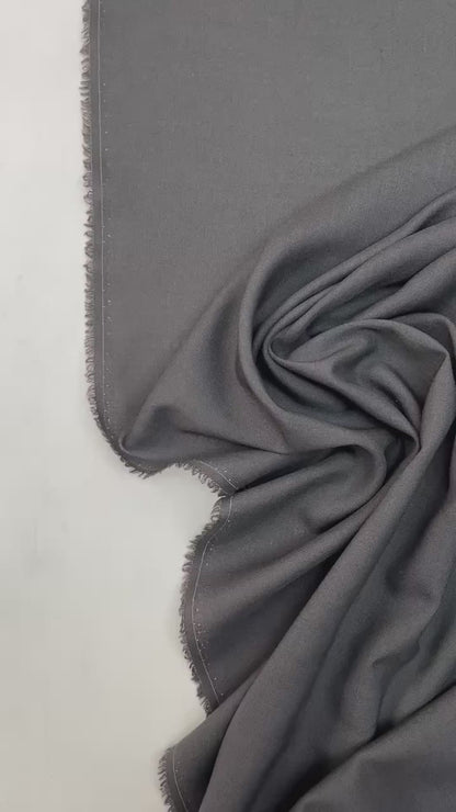 Italian 100% wool fabric grey 150 g/m2