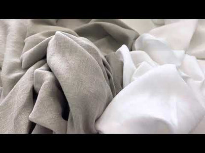 100% Mīkstināts lins-balts 205 g/m²