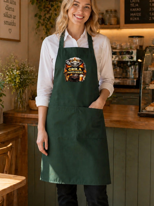 Image of the "Grill Master" apron – available at Charlotte Fabrics
