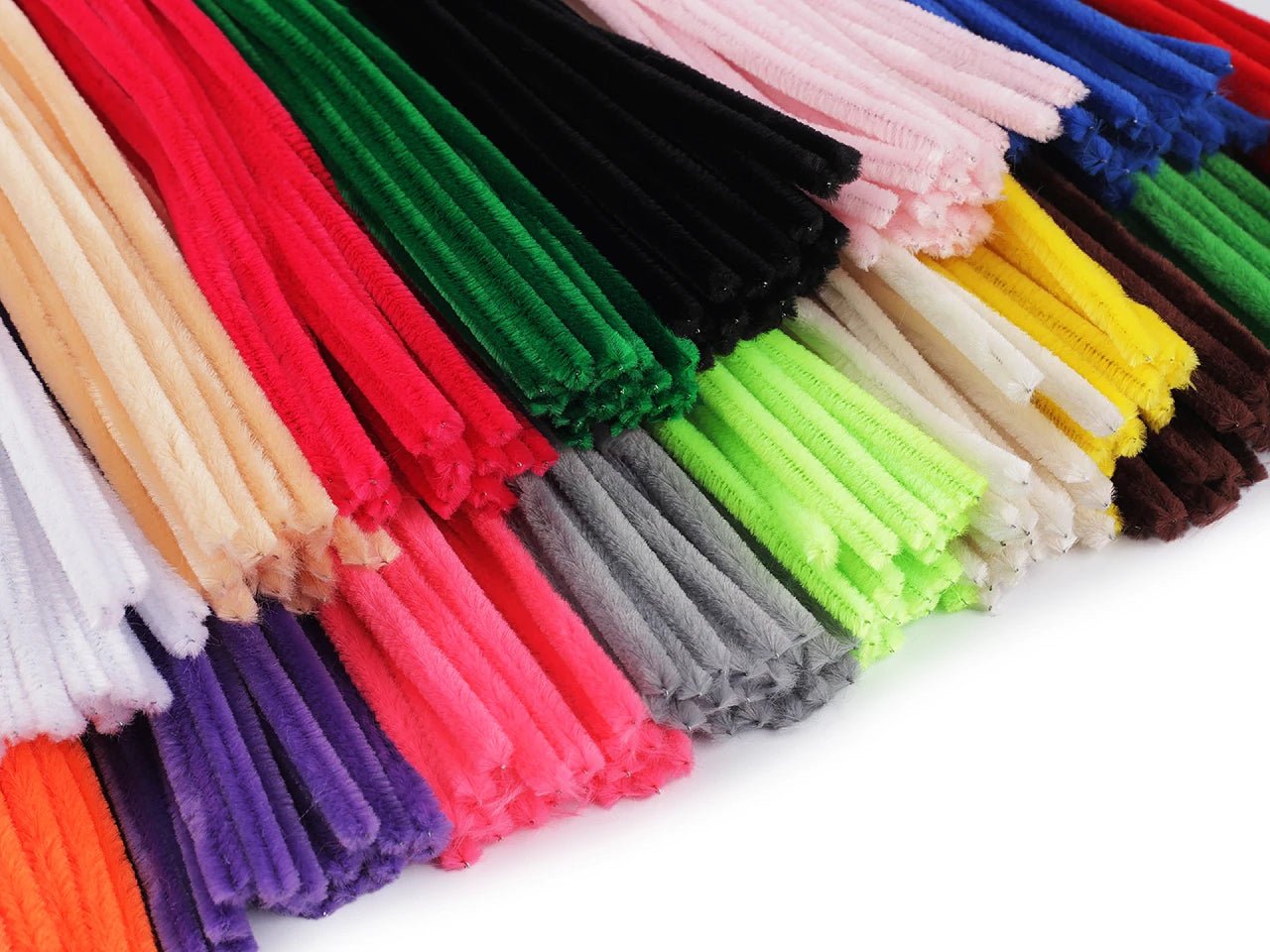Fluffy wire | Ø6 mm (30 cm) | 20 pcs. | assorted shades