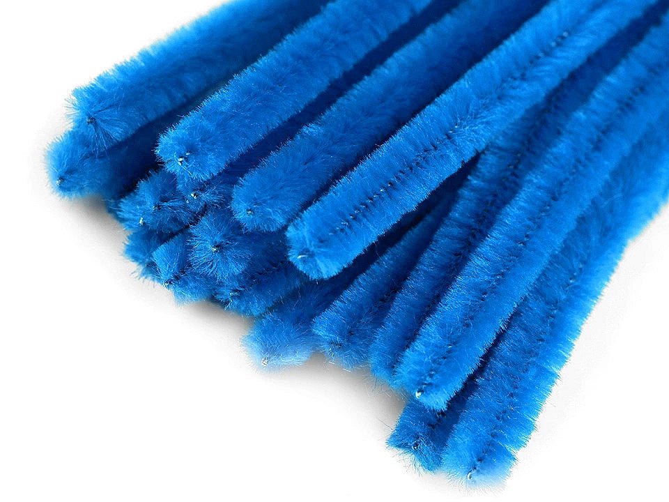 Image with fluffy wire | Ø6 mm (30 cm) | 20 pcs. | assorted shades – available at Šarlotes audumi