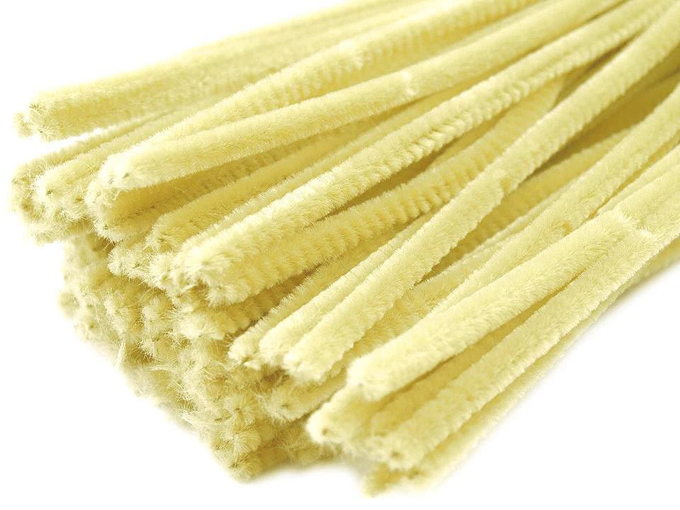 Image with fluffy wire | Ø6 mm (30 cm) | 20 pcs. | assorted shades – available at Šarlotes audumi