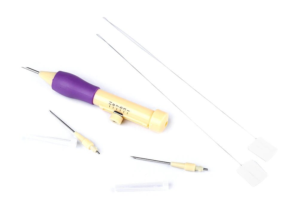 Punch Needle embroidery kit | 3 needles of different sizes | Length 13 cm