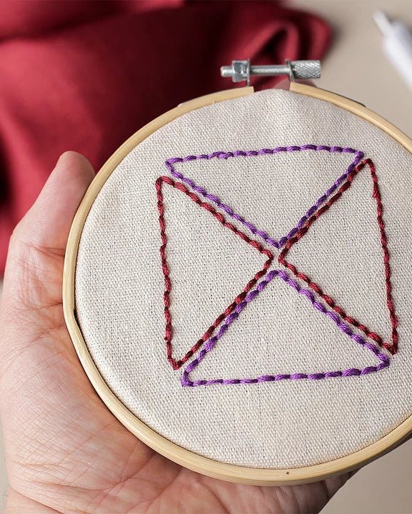 Punch Needle embroidery kit | 3 needles of different sizes | Length 13 cm