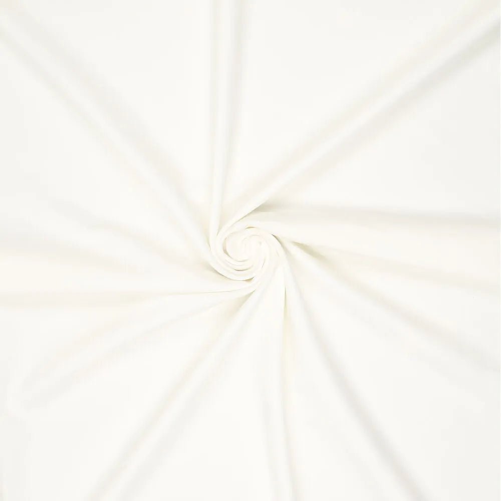 Image of Punta di Roma jersey fabric – white 320 g/m² – available at Šarlotes audumi