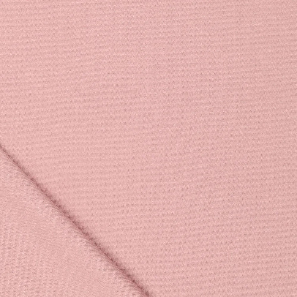 Image of Punta di Roma knit fabric – powder pink 320 g/m² – available at Šarlotes audumi