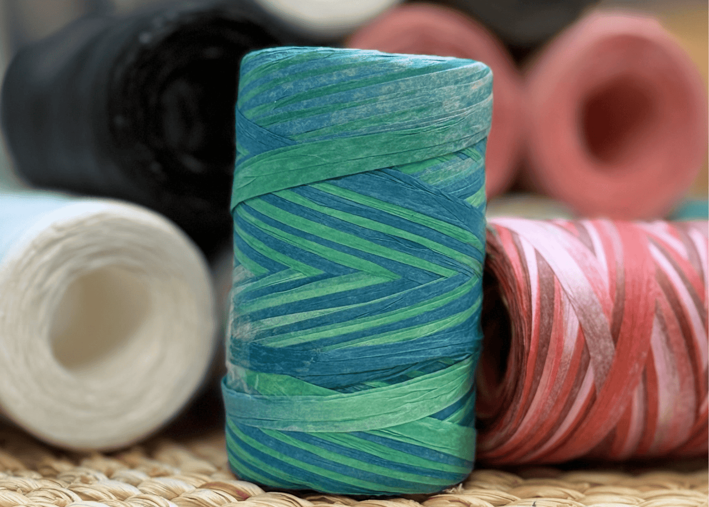 raffia yarn | paper strips for knitting and crocheting - 100 m