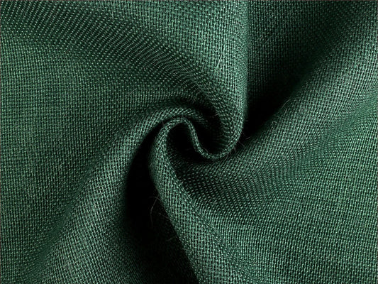 Image of coarse linen fabric – dark green, 280 g/m² – available online at Šarlotes audumi