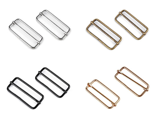 Image of adjustable buckle straps (Buckle Slider) 50 mm, 5 pcs – available at Charlotte's Fabrics