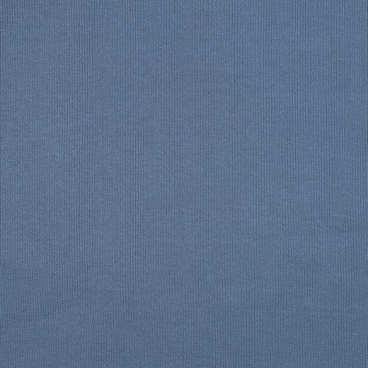 ribbed cotton jersey (RIB JERSEY) - denim blue 240 g/m²