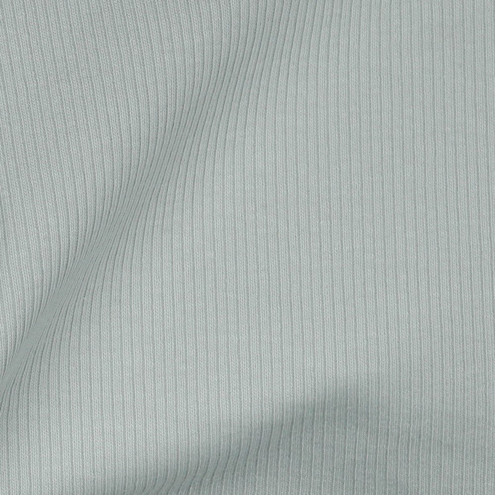 Dzianina bawełniana prążkowana (RIB JERSEY) - jasnoszara 240 g/m²