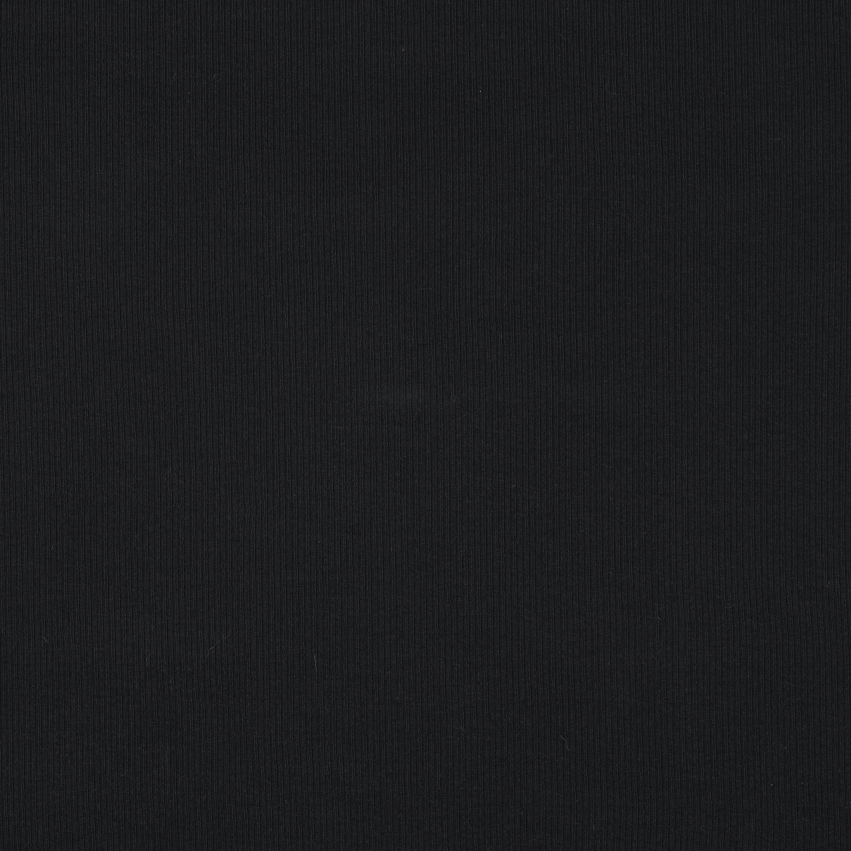 Ribbed cotton jersey (RIB JERSEY) - black 240 g/m²