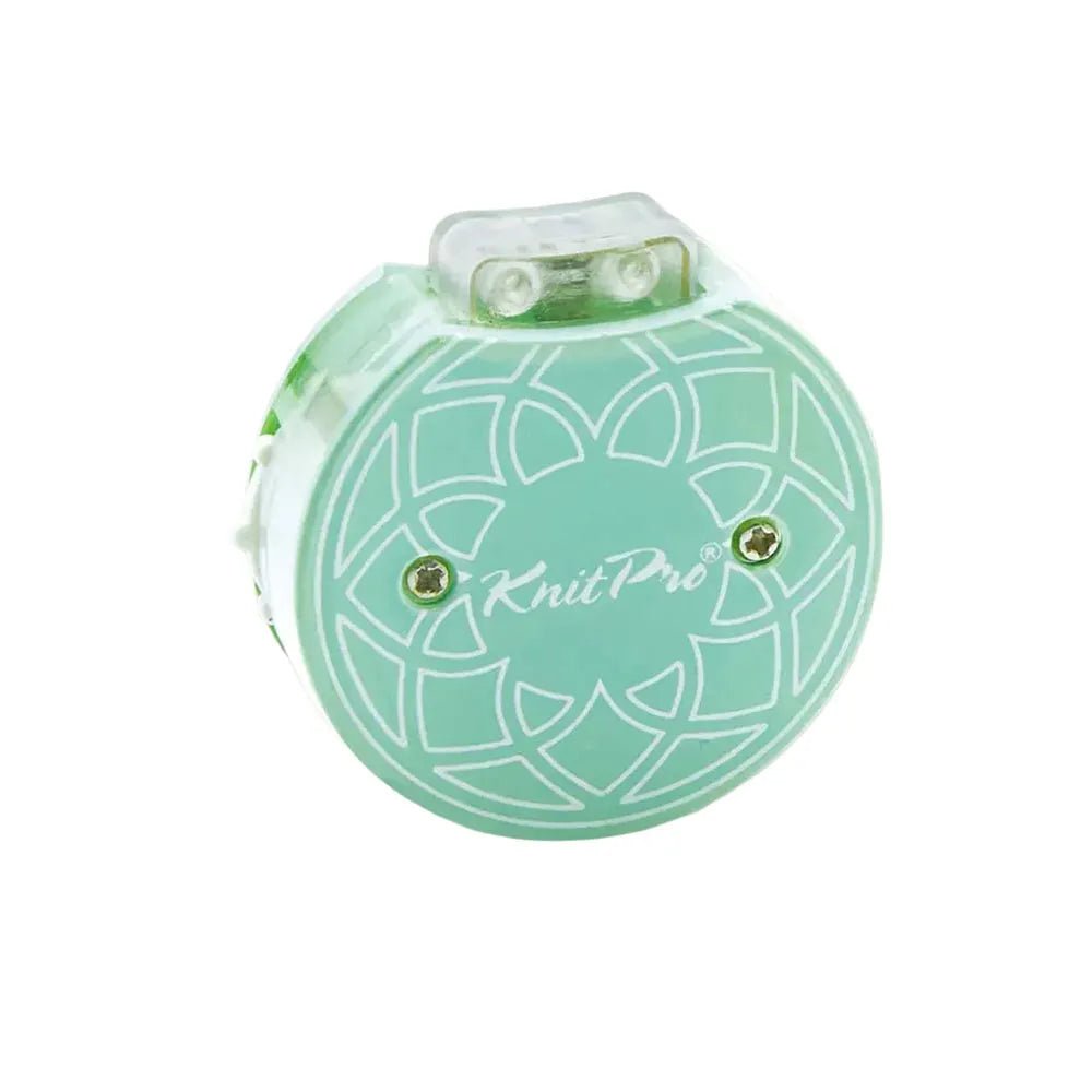 Image of KnitPro Mindful row counter in a beautiful pouch – available at Charlotte's Fabrics
