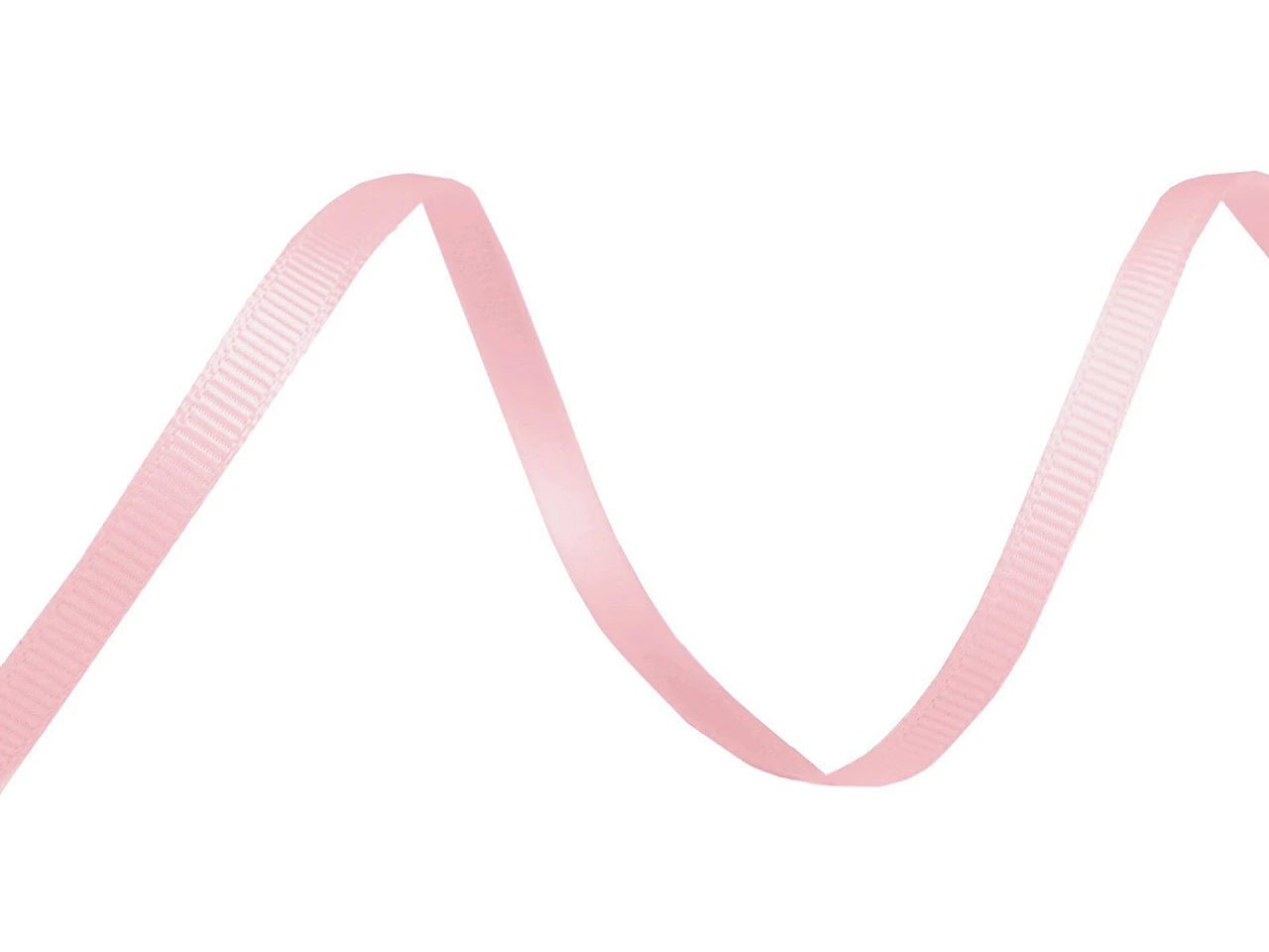 Grosgrain ribbon 5 mm - soft pink (30 m roll)