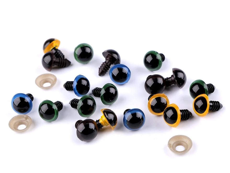 Toy eyes Ø14 mm-white (pack of 5 pairs)