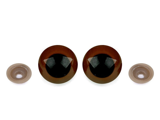 Toy eyes Ø30 mm, green (pack of 2 pairs)