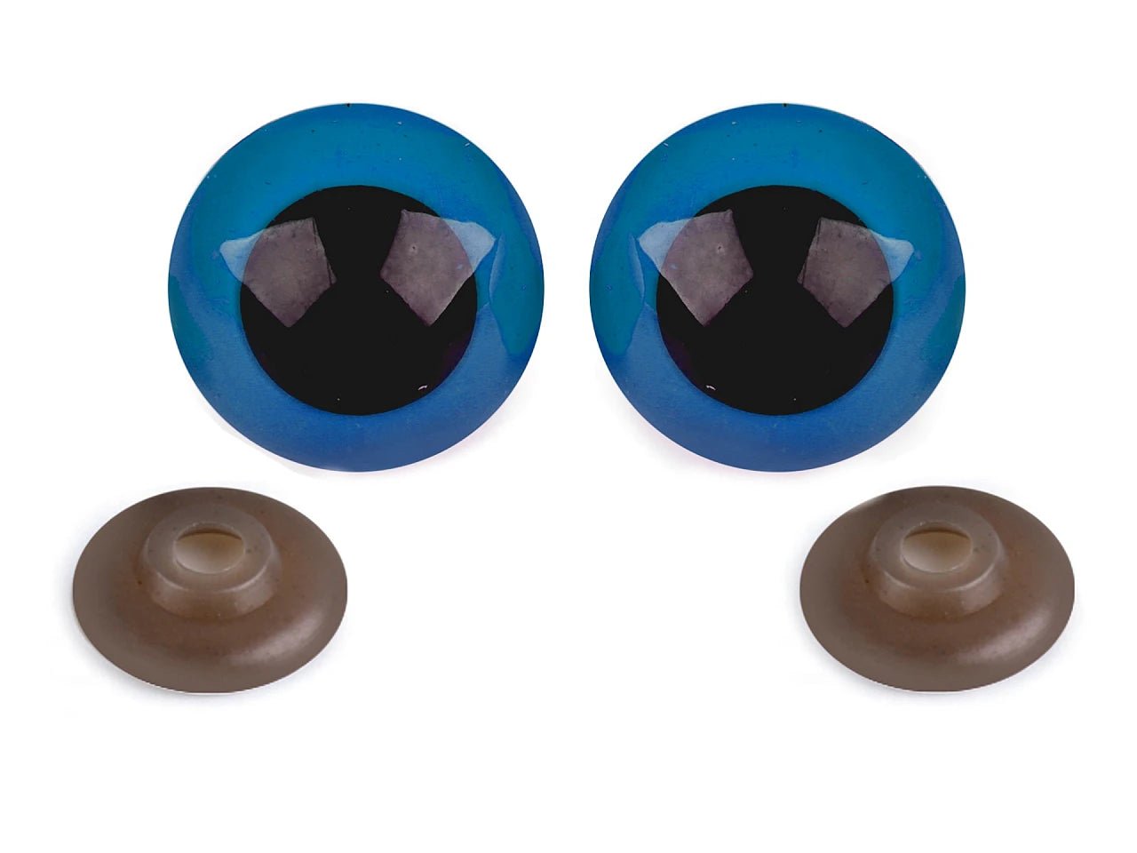 Toy eyes Ø30 mm - blue (2 pairs per pack)