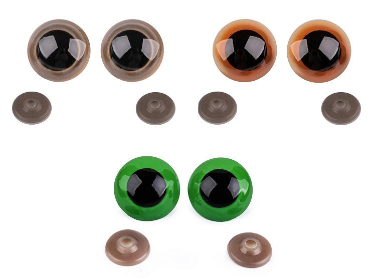 Toy eyes Ø40 mm - brown (1 pair in package)