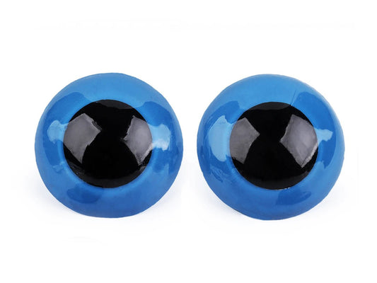 Toy eyes Ø40 mm, blue (1 pair in package)