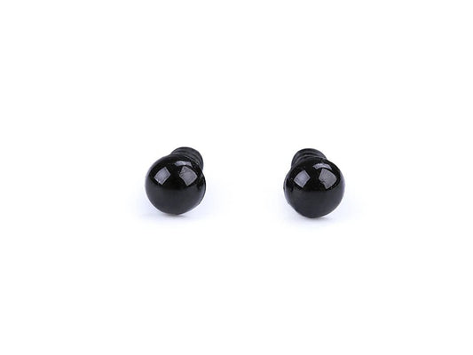 Toy eyes Ø6 mm - black (10 pcs per pack)