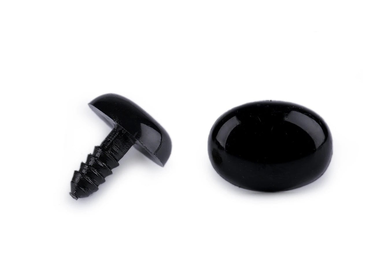 Toy nose/eyes 11 x 15 mm - black (pack of 5)