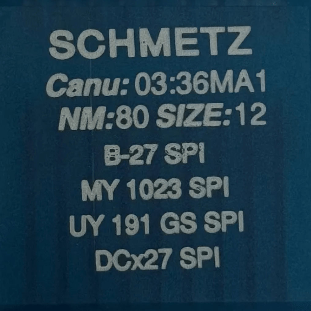 alt
Image with SCHMETZ DCx27 (B - 27) SPI industrial overlock needles for dense and thin fabrics - 10 pcs. – available at Šarlotes audumi