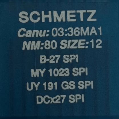 alt
Image with SCHMETZ DCx27 (B - 27) SPI industrial overlock needles for dense and thin fabrics - 10 pcs. – available at Šarlotes audumi