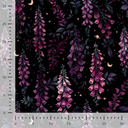 Bawełniana dzianina pętelkowa – purpurowa naparstnica