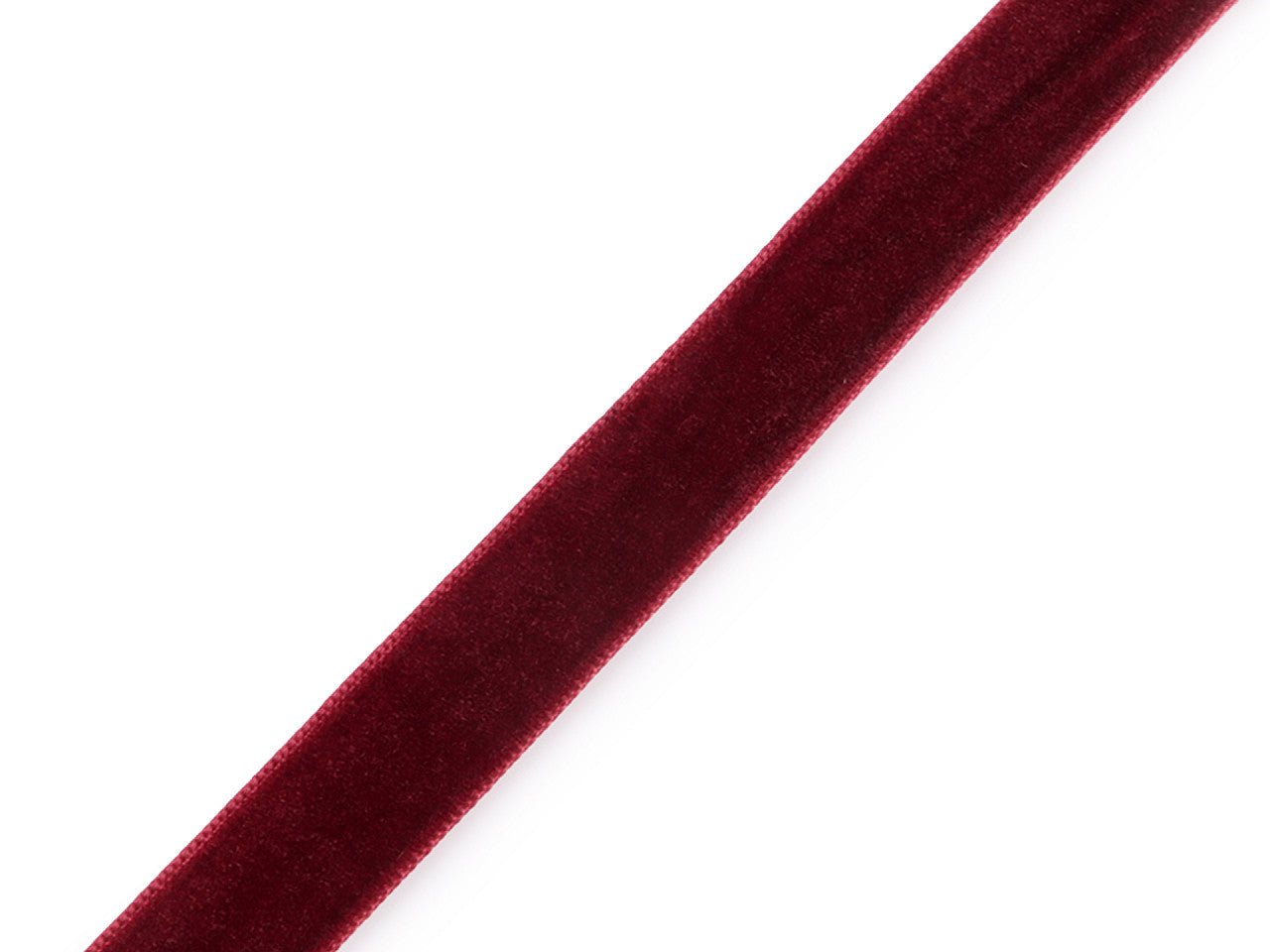 Velvet ribbon 15 mm (pack 22.5 m) - burgundy