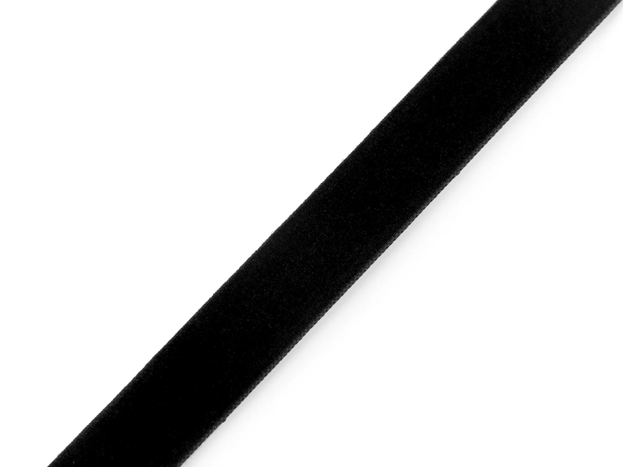 Velvet ribbon 15 mm (pack of 22.5 m) - black
