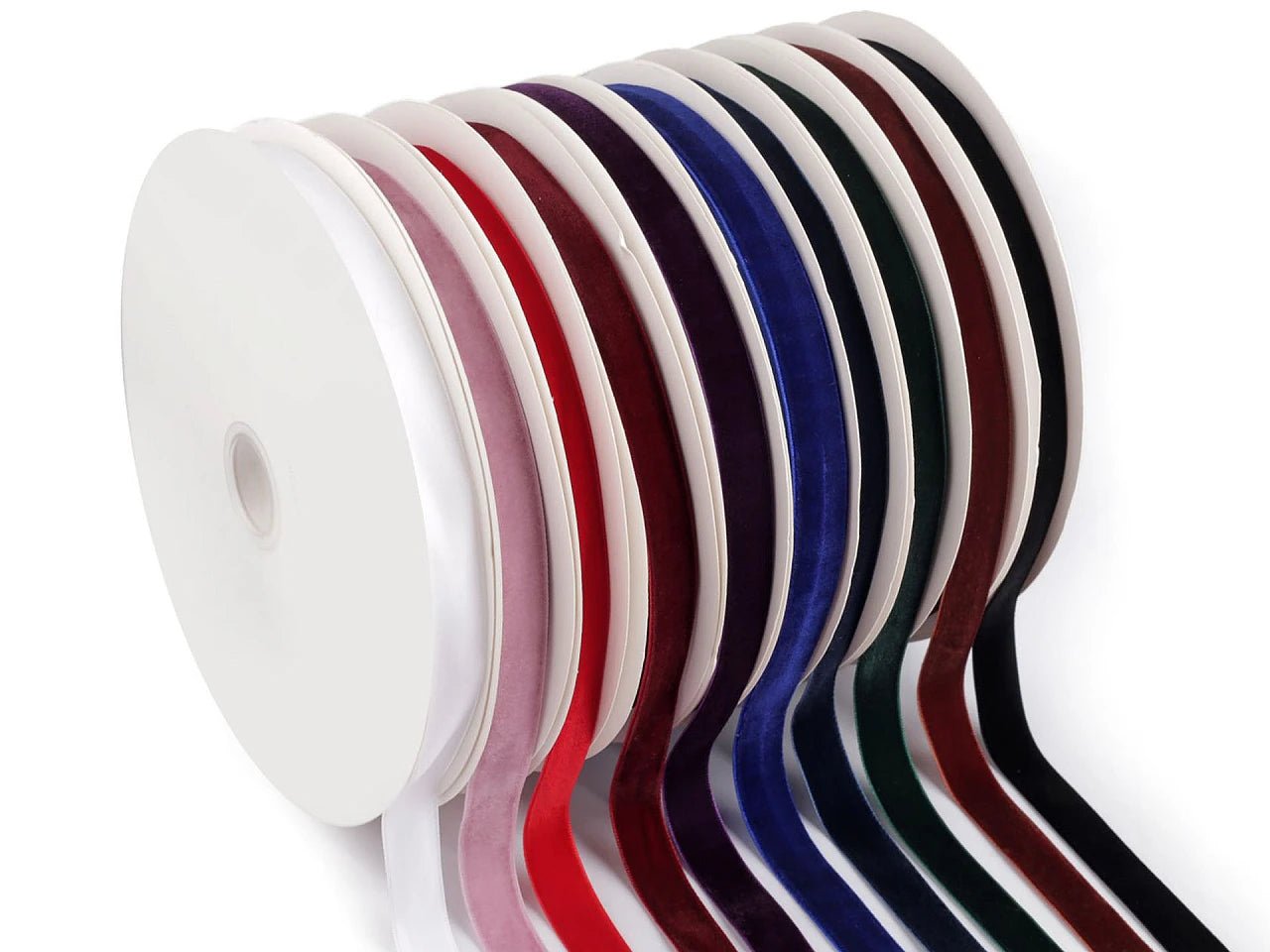 Velvet ribbon 15 mm (pack 22.5 m) - black