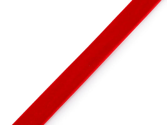 velvet ribbon 15 mm (pack 22,5 m) - red