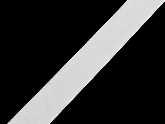 Image with Velvet ribbon 25 mm - white – available from Šarlotes audumi