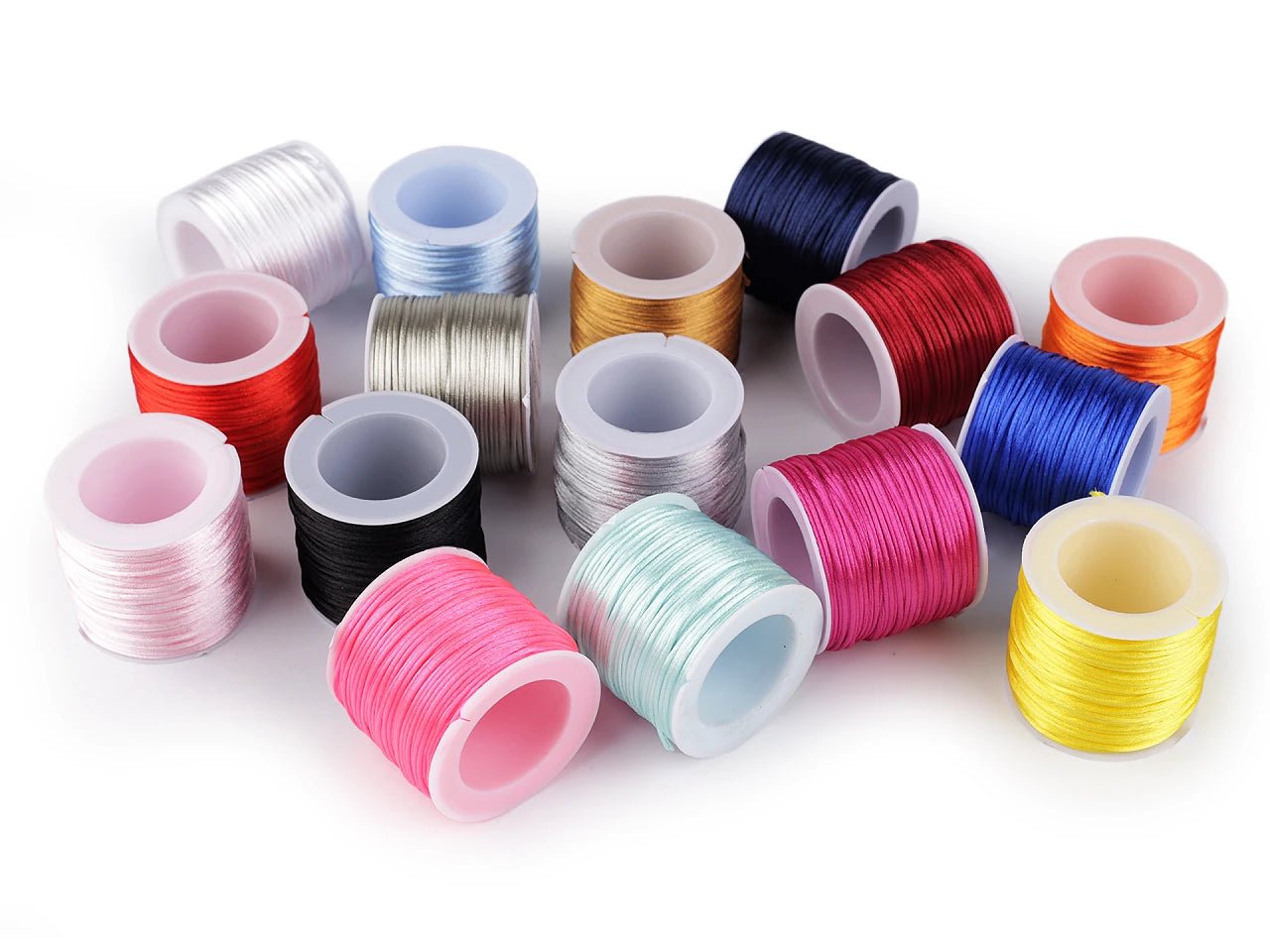 Image of satin cord Ø1 mm (30m roll) | assorted shades – available at Charlotte's Fabrics