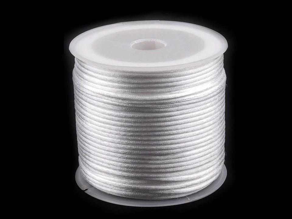 Image of satin cord Ø1 mm (30m roll) in various shades – available at Šarlotes audumi