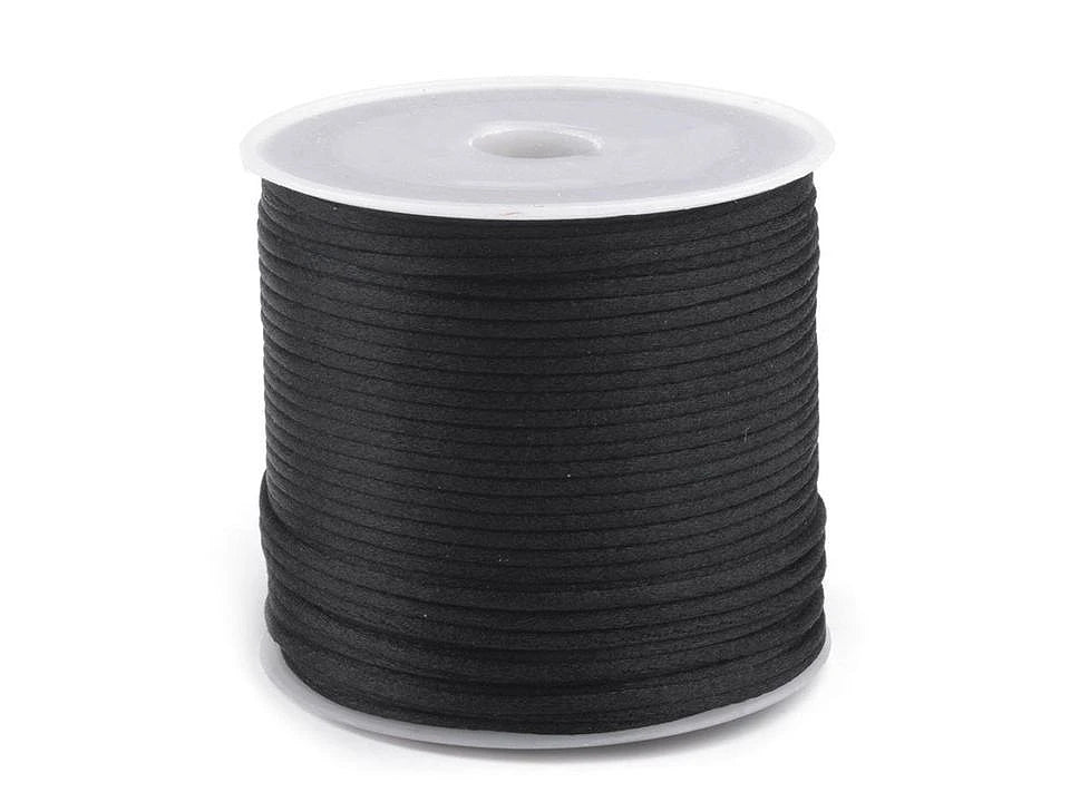 Image of satin cord Ø1 mm (30 m roll) | assorted shades – available at Šarlotes audumi