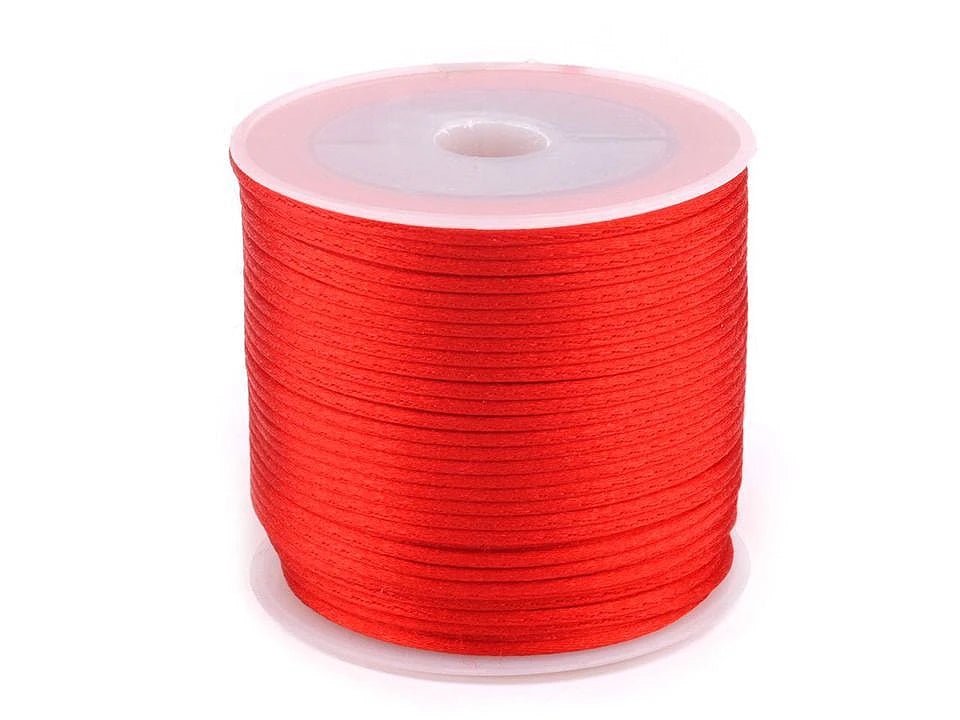 Image with satin cord Ø1 mm (30m roll)|various shades – available at Šarlotes audumi