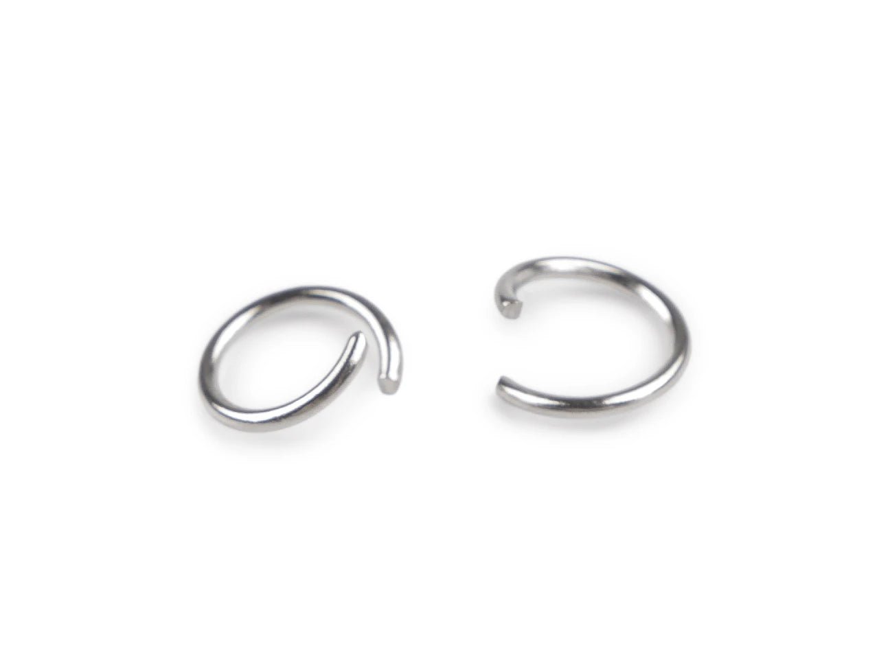 Image of stainless steel connecting rings Ø10 mm – available at Šarlotes audumi