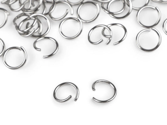 Image of connecting rings Ø10 mm in stainless steel – available at Šarlotes audumi
