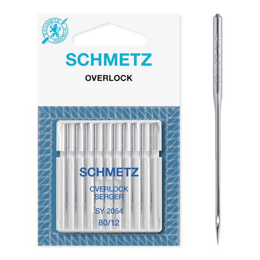 Image with SCHMETZ universal overlock needles SY 2054 - No. 80 (10 pcs.) – available at Šarlotes audumi