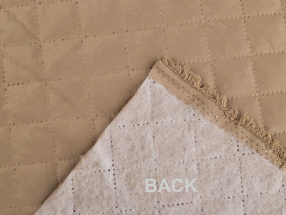 Image of insulated quilted lining - black 105 g/m² – available at Šarlotes audumi