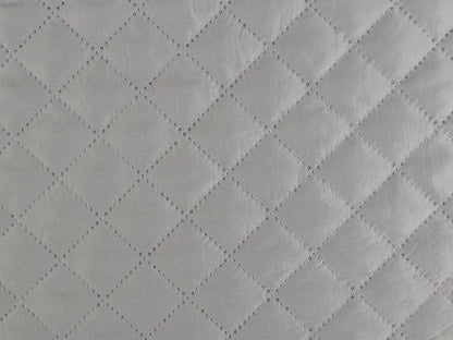 Image of insulated quilted lining - grey 105 g/m² – available at Šarlotes audumi