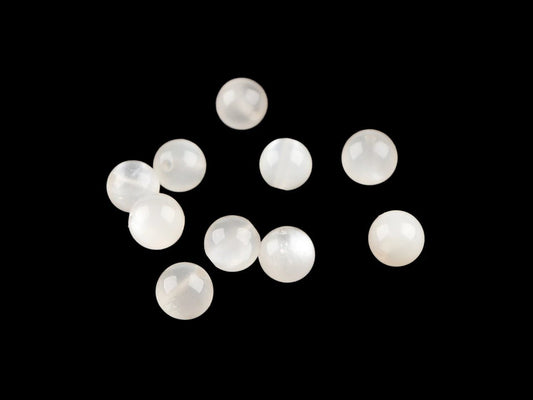 Synthetic moonstone beads Ø6 mm | 10 pcs.
