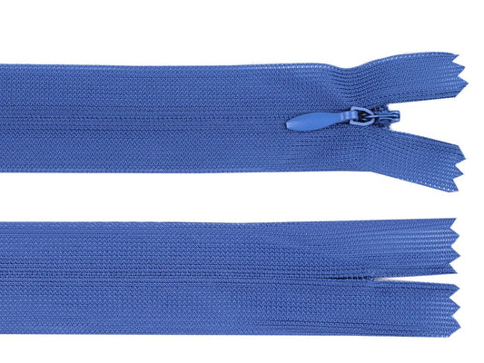 hidden zipper-sapphire blue