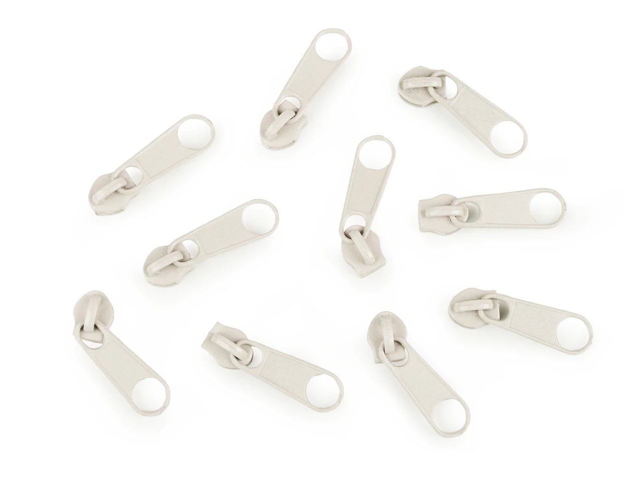 Image of zipper slider, ball puller for coil zipper No. 3 | assorted colors – available at Charlotte's Fabrics