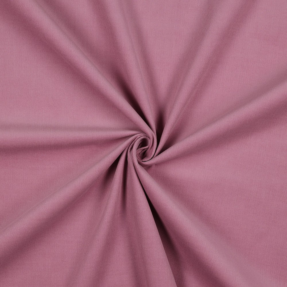 Fine cotton corduroy - dusty rose 145 g/m²